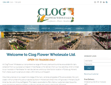 Tablet Screenshot of clogflowerwholesale.com